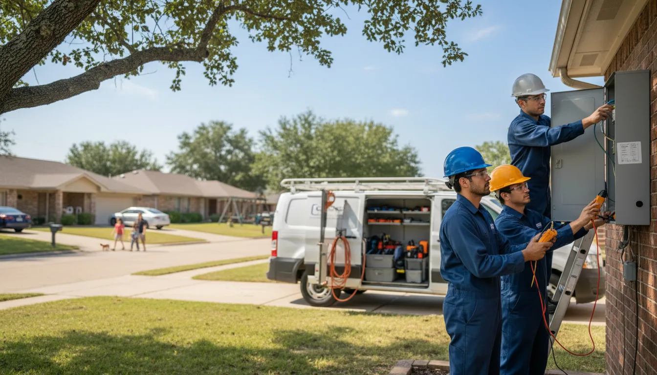 Certified electrician providing emergency electrical services in Holcomb, MS